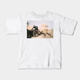 Aaron Gwin Berm Roost Painting Kids T-Shirt